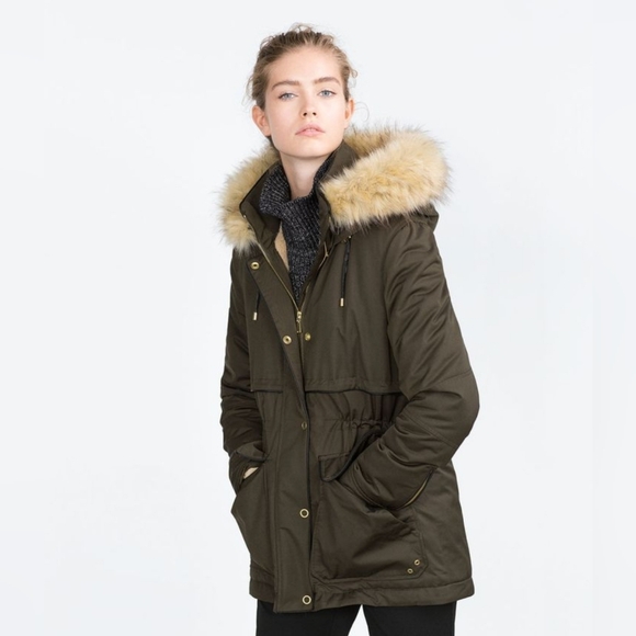 ZARA Olive Green Jacket - Size S - Picture 1 of 6